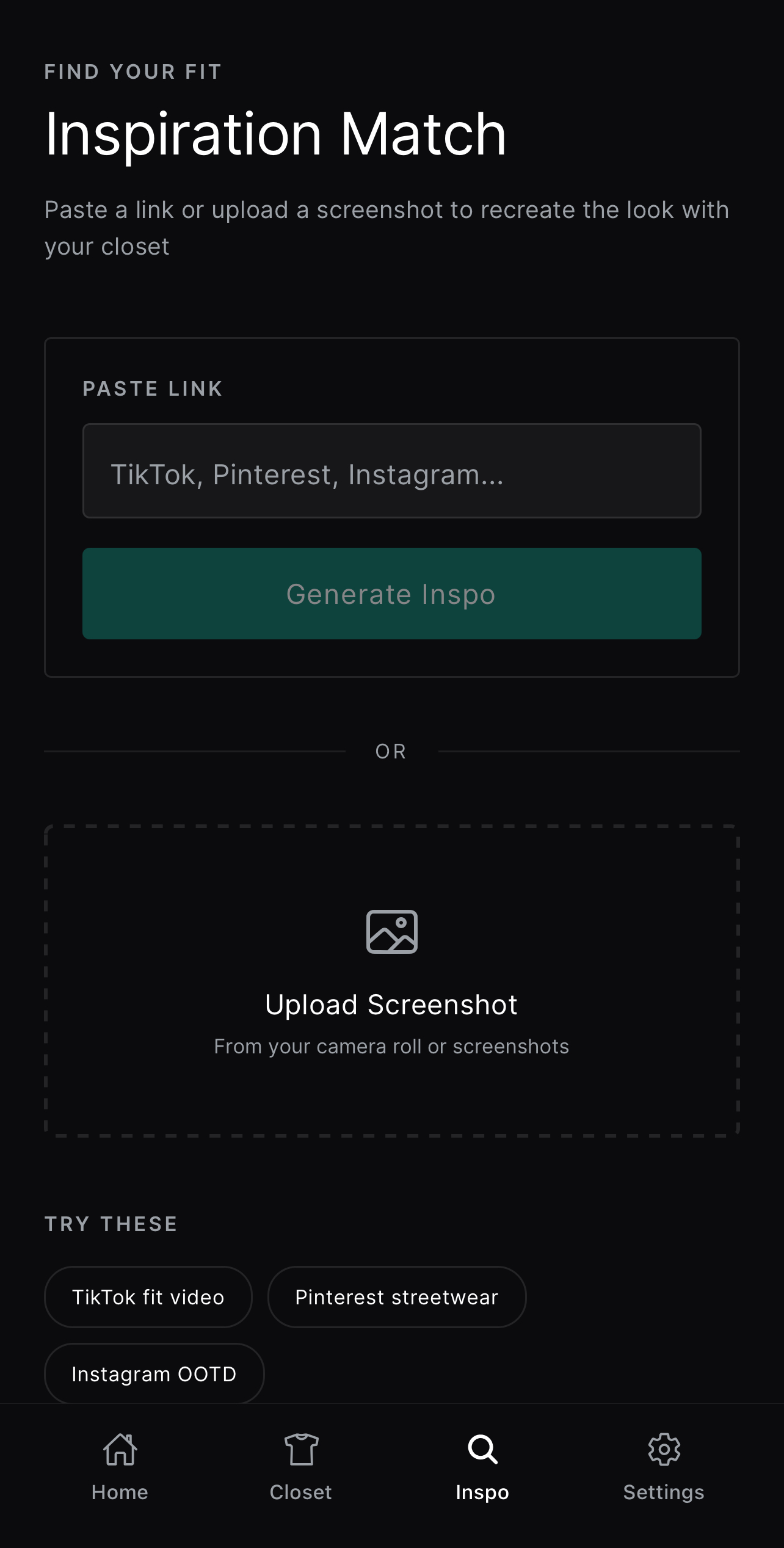 Inspiration Matching